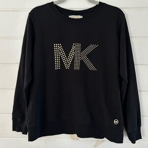 Michael Kors Embellished Logo Long Sleeve